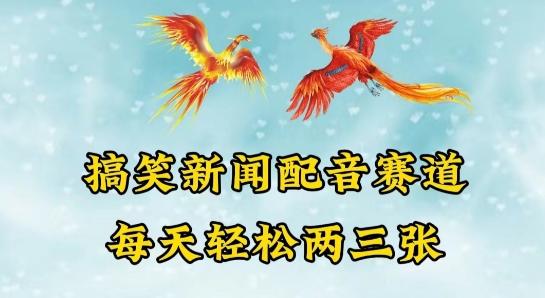 中视频爆火赛道一搞笑新闻配音赛道，每天轻松两三张【揭秘】-闲赋网
