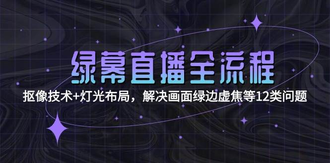 绿幕直播全流程：抠像技术+灯光布局，解决画面绿边虚焦等12类问题-闲赋网