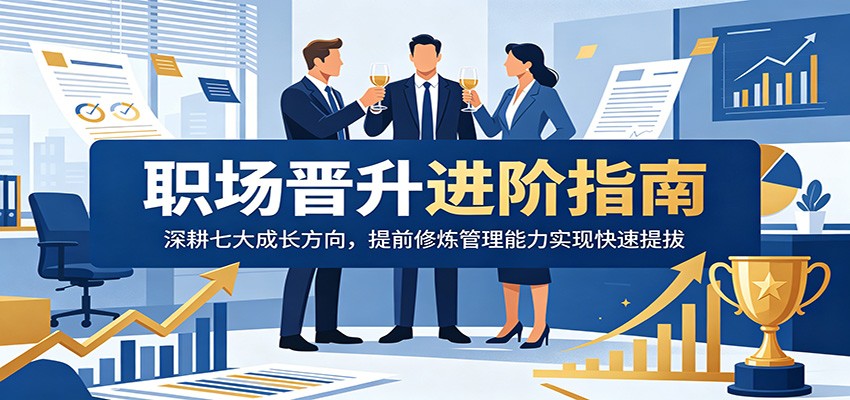 职场晋升进阶指南：深耕七大成长方向，提前修炼管理能力实现快速提拔-闲赋网