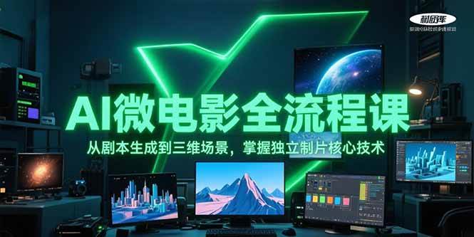 AI微电影全流程课，从剧本生成到三维场景，掌握独立制片核心技术-闲赋网