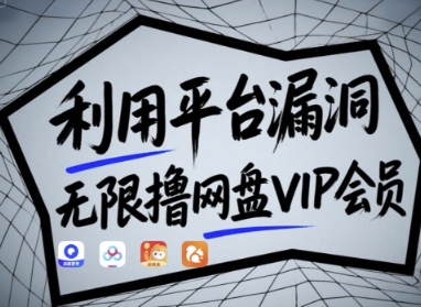 利用平台漏洞，无限撸网盘VIP会员，用户亲测有效!【漏洞原理+操作演示】-闲赋网