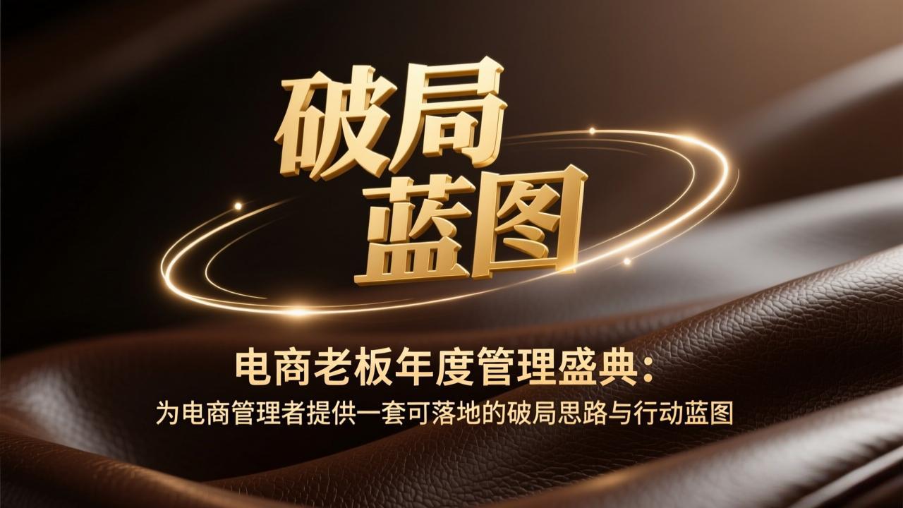 电商老板年度管理盛典：为电商管理者提供一套可落地的破局思路与行动蓝图-闲赋网