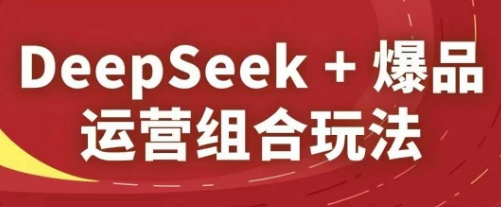 DeepSeek+爆品运营组合玩法，2025淘系精品课-闲赋网