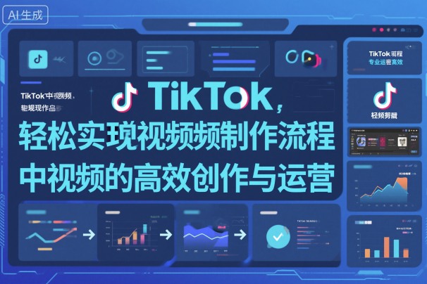 TikTok中视频制做流程，轻松实现Tk中视频的高效创作与运营-闲赋网