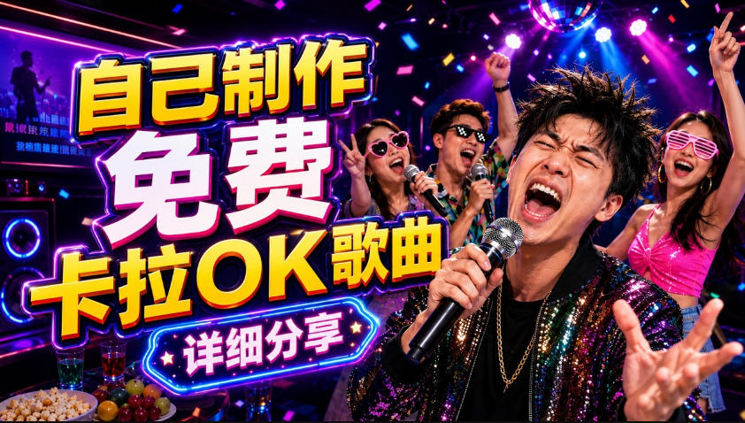 零基础AI制作免费卡拉OK视频教程，从歌曲生成、音轨分离到字幕制作、视频导出，手把手教学-闲赋网