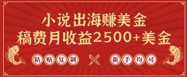 小说出海赚美金，稿费月收益2500+美金，仅需chatgpt粘贴复制，新手也能玩转【揭秘】-闲赋网