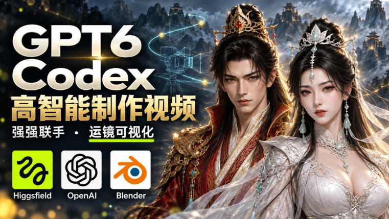 ce505ff3bae77bdee9bfff21190d12a4.jpeg GPT-6 Astra×Codex高智能制作视频!联手Higgsfield,运镜可视化实战