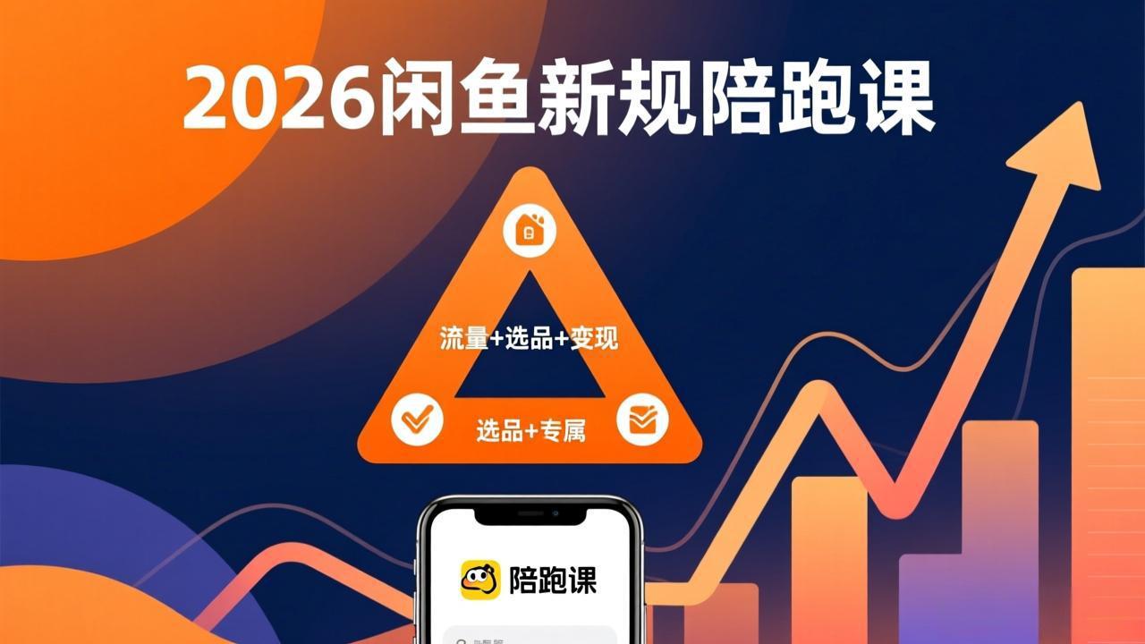 2026闲鱼高阶陪跑课全新上线，带你吃透新规玩转选品流量，从零搭建稳定变现盈利体系-闲赋网