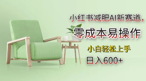 小红书减肥AI新赛道，零成本易操作，日入多张，小白轻松上手【揭秘】-闲赋网