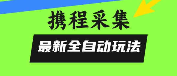 携程信息采集全自动玩法，0风控，无脑开干【揭秘】-闲赋网