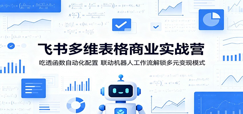 飞书多维表格商业实战营：吃透函数自动化配置，联动机器人工作流解锁多元变现模式-闲赋网