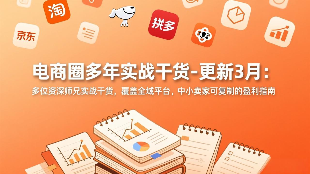 电商圈多年实战干货-更新3月：多位资深师兄实战干货，覆盖全域平台，中小卖家可复制的盈利指南-闲赋网