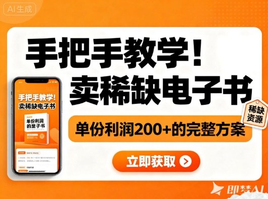 手把手教学！在小红书卖稀缺电子书，单份利润2张+的完整方案-闲赋网