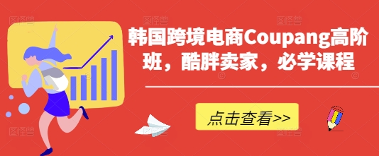 韩国跨境电商Coupang高阶班，酷胖卖家，必学课程-闲赋网