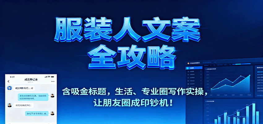 服装人文案全攻略，含吸金标题，生活、专业圈写作实操，让朋友圈成印钞机！-闲赋网