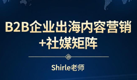 shirle老师·B2B企业出海内容营销+社媒矩阵-闲赋网