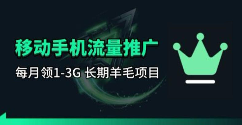 手机流量领取推广_每月一轮，刚需类的长期项目-闲赋网