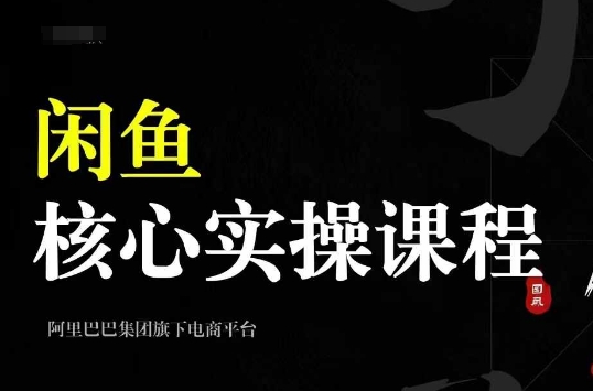 2024闲鱼核心实操课程，从养号、选品、发布、销售，教你做一个出单的闲鱼号-闲赋网