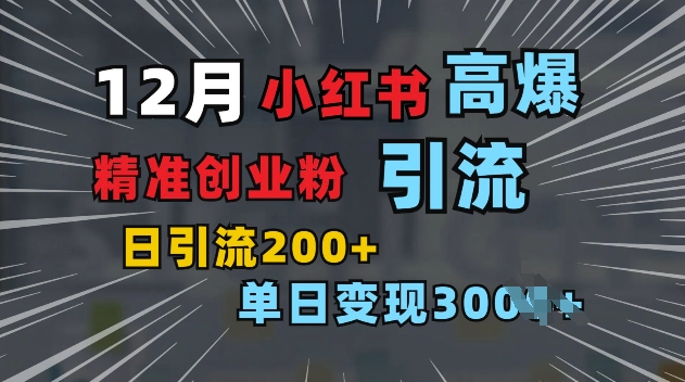 小红书一张图片“引爆”创业粉，单日+200+精准创业粉 可筛选付费意识创业粉【揭秘】-闲赋网