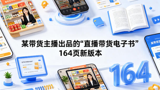 某带货主播出品的《直播带货电子书》164页新版本-闲赋网