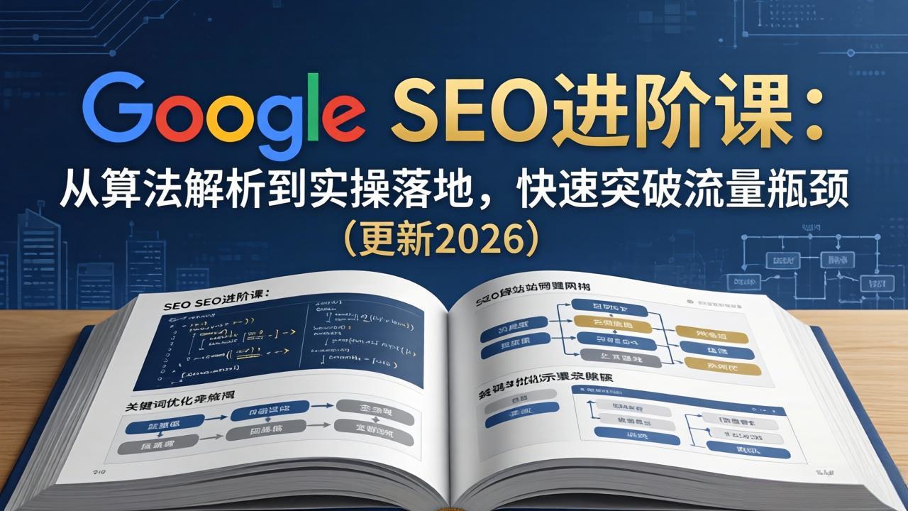 Google SEO进阶课：从算法解析到实操落地，快速突破流量瓶颈(更新2026-闲赋网