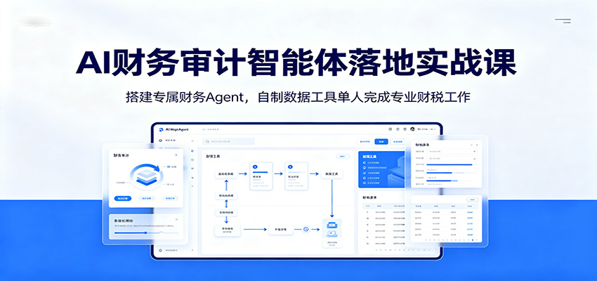 AI财务审计智能体落地实战课：搭建专属财务Agent，自制数据工具单人完成专业财税工作-闲赋网