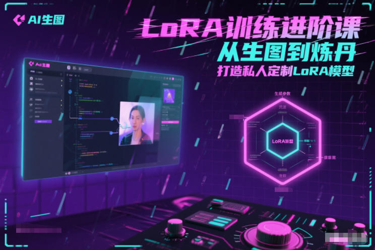 LoRA训练进阶课，从生图到炼丹，打造私人定制LoRA模型-闲赋网