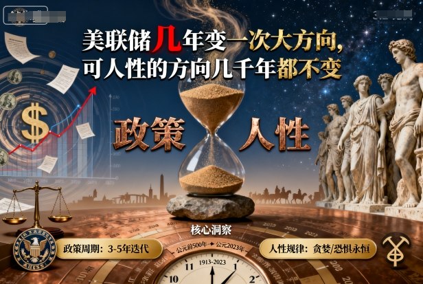 付费文章：美联储几年变一次大方向，可人性的方向几千年都不变-闲赋网