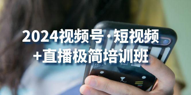 2024视频号·短视频+直播极简培训班：抓住视频号风口，流量红利-闲赋网