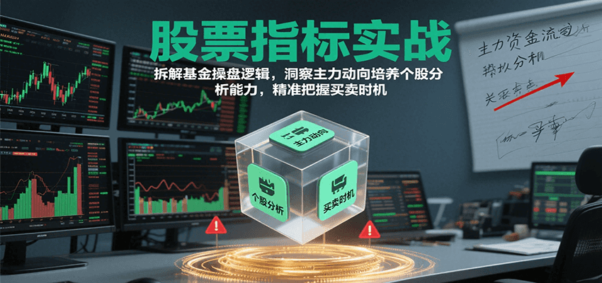 股票指标实战，基金操盘逻辑拆解，洞察主力动向培养个股分析能力把握买卖时机(更新)-闲赋网