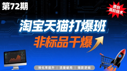 淘宝天猫打爆班原创高阶技术第72期，非标品干爆-闲赋网