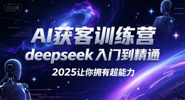 AI获客训练营，deepseek入门到精通，2025让你拥有超能力-闲赋网