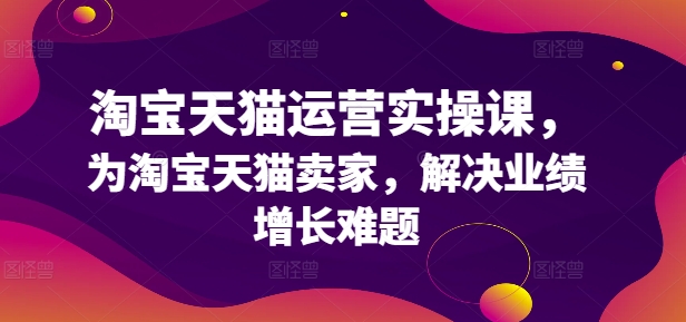 淘宝天猫运营实操课，为淘宝天猫卖家，解决业绩增长难题-闲赋网