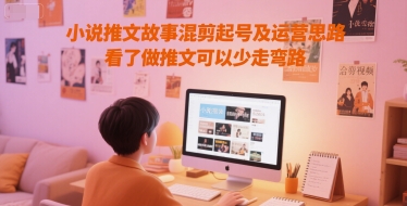 小说推文故事混剪起号及运营思路，看了做推文可以少走弯路-闲赋网