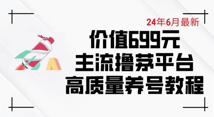 6月最新价值699的主流撸茅台平台精品养号下车攻略【揭秘】-闲赋网
