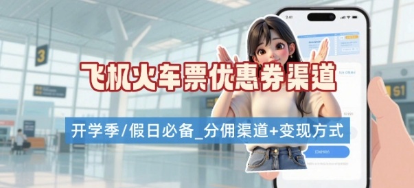 学生党必看！机票火车票优惠券申请渠道 + 项目打法，开学季节日速存-闲赋网