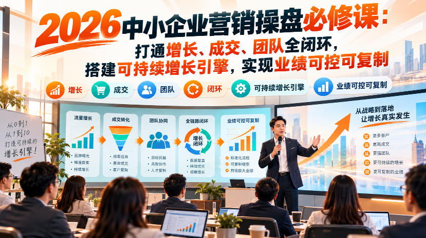 ffd37cead21cfac06b32106027e8714f.jpeg 2026中小企业营销操盘必修课:打通增长、成交、团队全闭环,搭建可持续增长引擎,实现业绩可控可复制