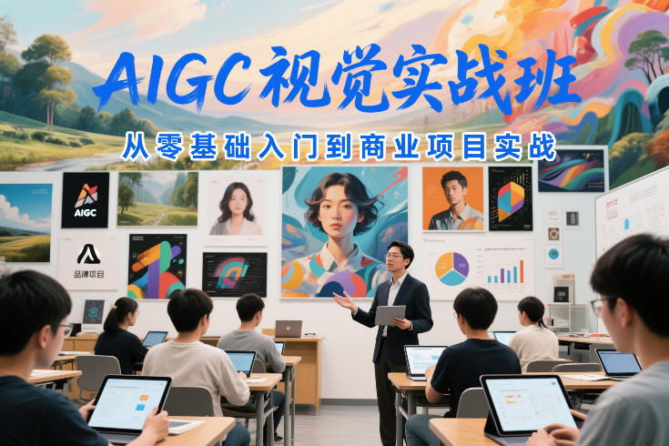 AIGC视觉实战班，从零基础入门到商业项目实战-闲赋网